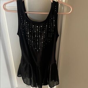 Cat & Jack Black Dance Costume with Sparkling Accents